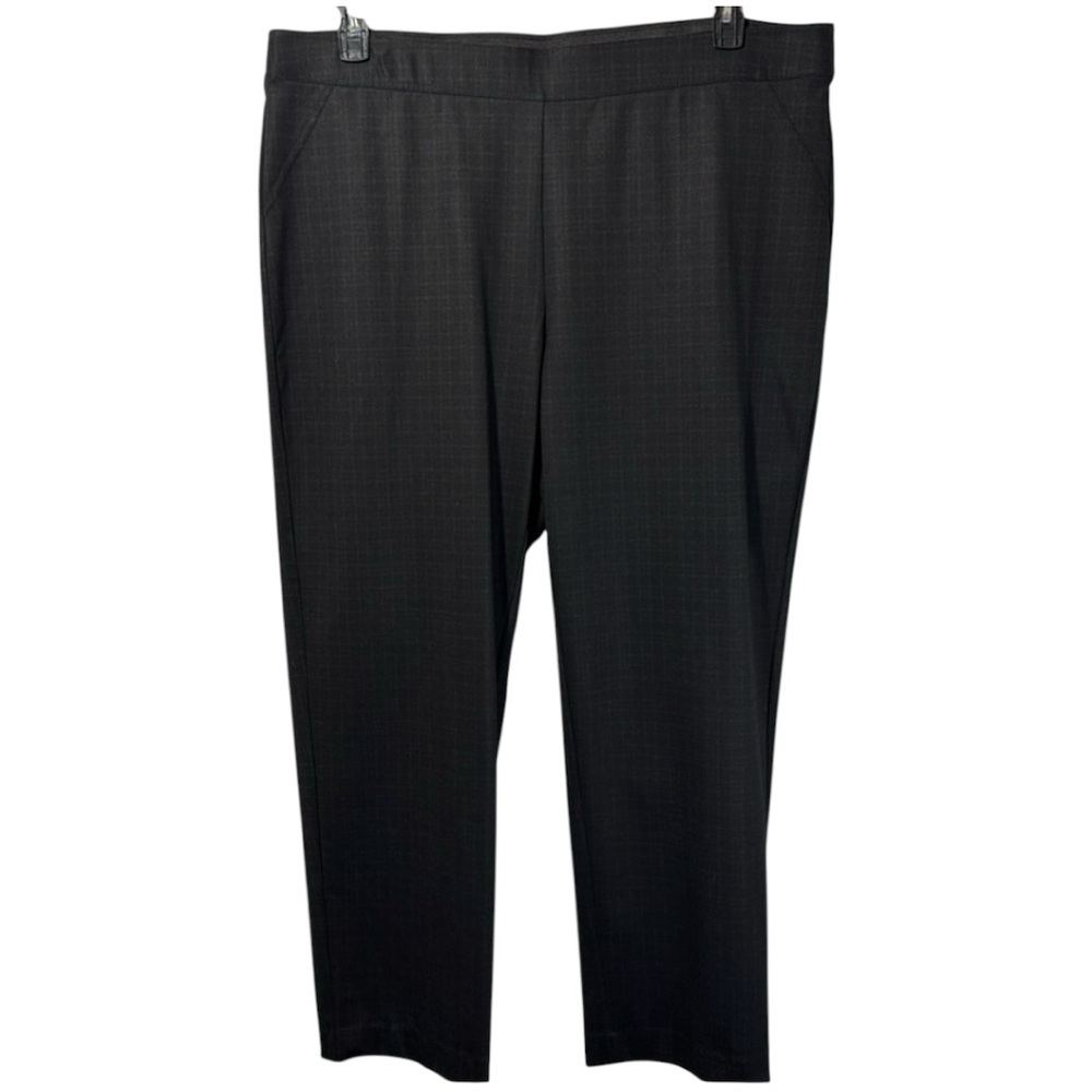 Emaline‎ Pants Pull On Checked Straight Leg Stretch in Size 22W  NWT - Picture 2 of 15